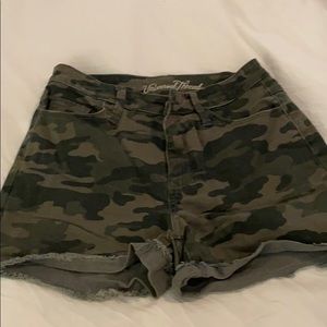 Camo Jean shorts